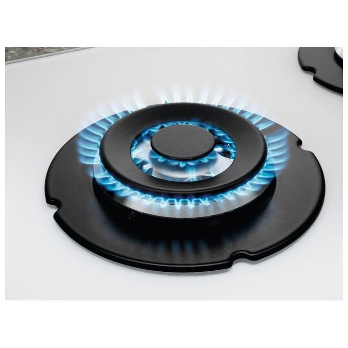Electrolux KGG6437W Serie 600 Piano cottura Gas 60 cm 4 fuochi Wok Griglie Ghisa Sicurgas colore Bianco