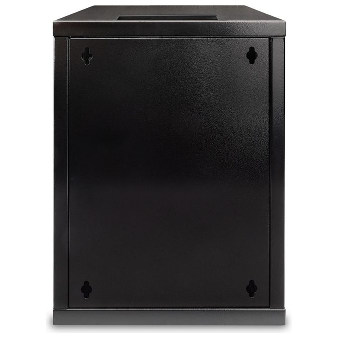 Digitus DN-10-09U-B Armadio Rack 10'' da Parete 9U in Acciaio Porta in Vetro con Serratura Carico Max 30 Kg colore Nero