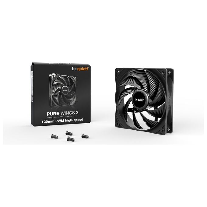 Be Quiet! Pure Wings 3 120mm Pwm High-Speed Case per Computer Ventilatore 12cm Nero