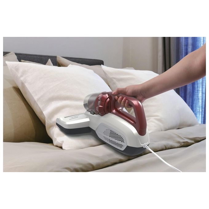 Hoover MBC500UV Aspirapolvere con Filo senza Sacco Capacita' 0,3 Litri Sistema Ciclonico Rosso-Bianco