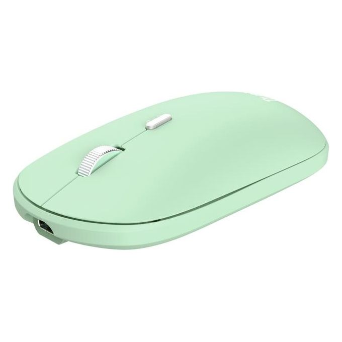 Trust 24943 Lyra Kit Tastiera e Mouse Wireless QWERTY Italiano Multi-dispositivo RF USB Bluetooth ricaricabile colore Verde