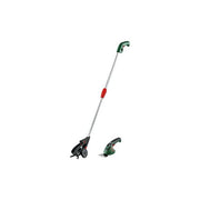 Bosch 0600833109 Isio 3 Cesoie per Erba e Rifilasiepi a Batteria 3,6 V con Lama 8 cm e Manico Telescopico colore Verde