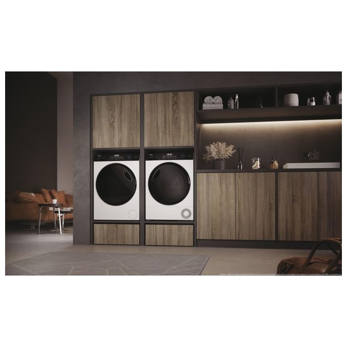 Haier HD110-A2959E-IT I-Pro Serie 5 Asciugatrice Pompa di Calore 11 Kg Classe E Wi-Fi I-Refresh Hygienic (85x60x63 cm) colore Bianco