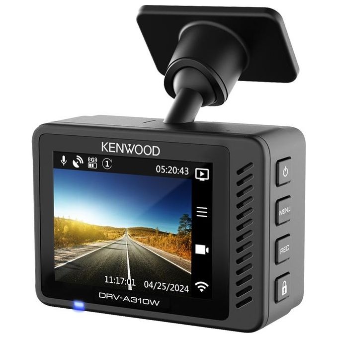 Kenwood DRV-A310W Dash Cam Full HD 1080p Display 2'' GPS Wi-Fi HDR G-Sensor MicroSD 256 GB colore Nero