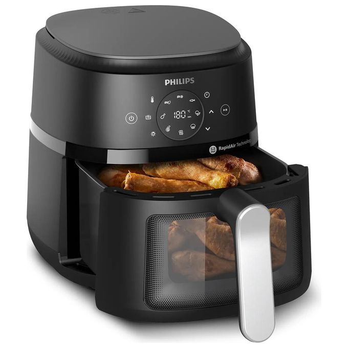 Philips NA221-00 Friggitrice ad aria 4.2 L 1500 W 13 programmi Display Touch colore Nero Argento