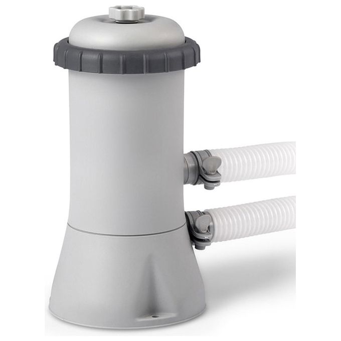 Intex 26720 Piscina Rotonda Fuoriterra Grigio 427X107 cm 427x107 cm Con Pompa Filtro