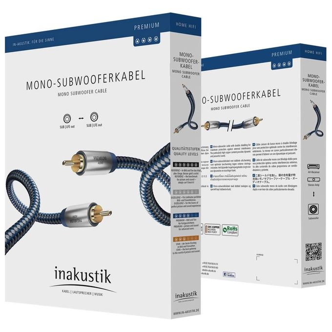 In-Akustik Premium Ii Audio Mono Split Sub 5mt