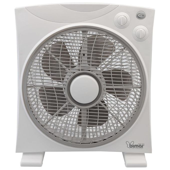 Bimar VBOX39T Ventilatore Box 45W 3 Velocita' Timer 120 min Elica 29cm 5 Pale Griglia Rotante colore Bianco