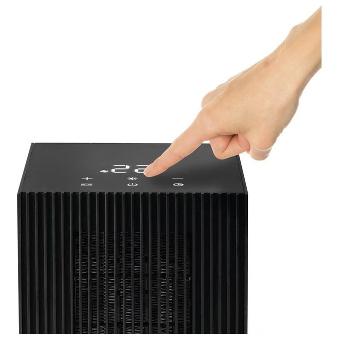 Macom 931 Enjoy and Relax Stufetta Elettrica Ceramica 2000 W con Timer e Display LED colore Nero