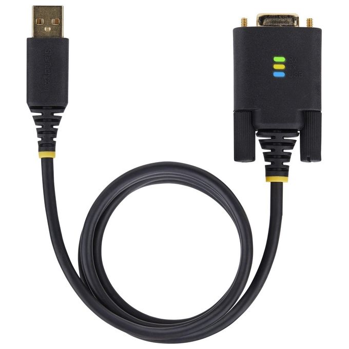StarTech.com 1P3FFCNB-USB-SERIAL Cavo Seriale Nero 1mt USB tipo A DB-9