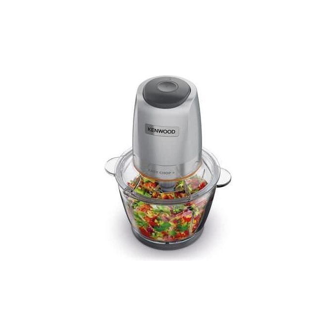 Kenwood CHP62.400SI EasyChop+ Tritatutto Quad Blade Acciaio Inox 500W Ciotola Vetro 600ml colore Argento