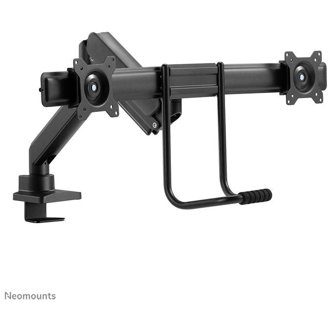 Neomounts DS75-450BL2 Braccio per Monitor 2 Schermi 17-32'' Regolabile Altezza Profondita' Rotazione 360° con Molla a Gas e Blocco 180° colore Nero