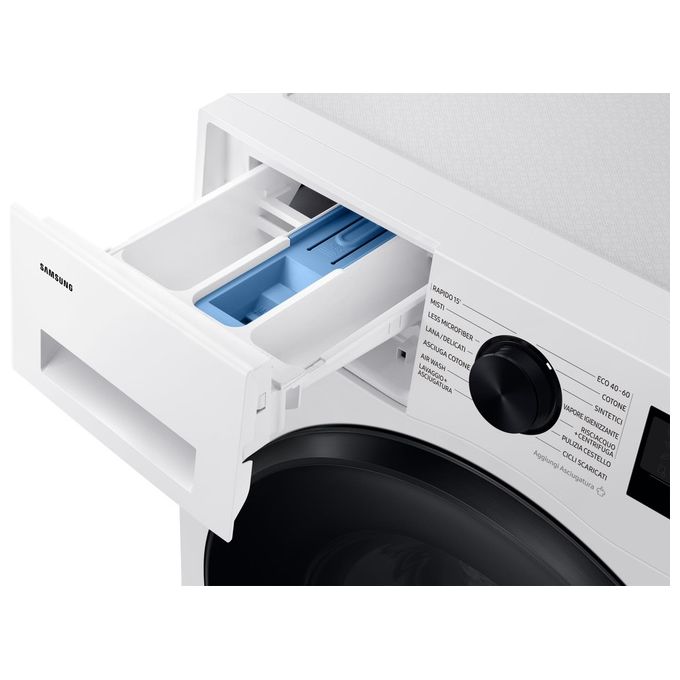 Samsung WD11DG5B15BEET Crystal Clean Lavasciuga Frontale 11-6 Kg 1400 rpm Classe A EcoBubble Vapore Wi-Fi SpaceMax (85x60x60 cm) colore Bianco