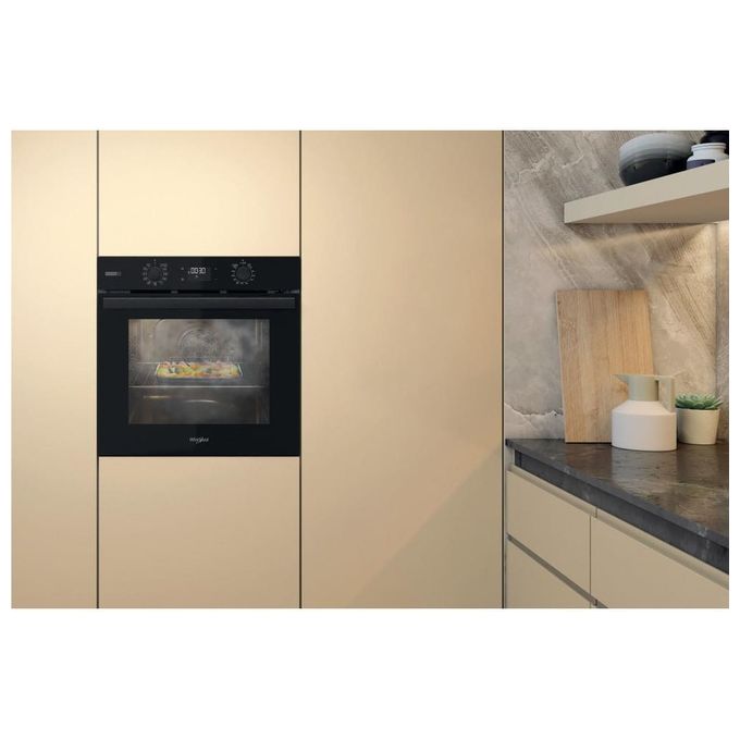 Whirlpool OMSR58RU1SB Elements Steam Forno da incasso Elettrico 71 L Classe A+ Pirolisi Vapore Cook3 Grill (60x60x55 cm) colore Nero