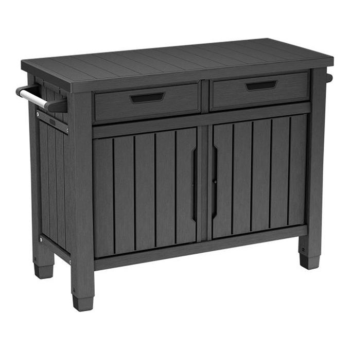 Keter Mobiletto da Esterno Unity XL con Cassetti in Grafite Ecom Pack 134 x 52 x 90 cm