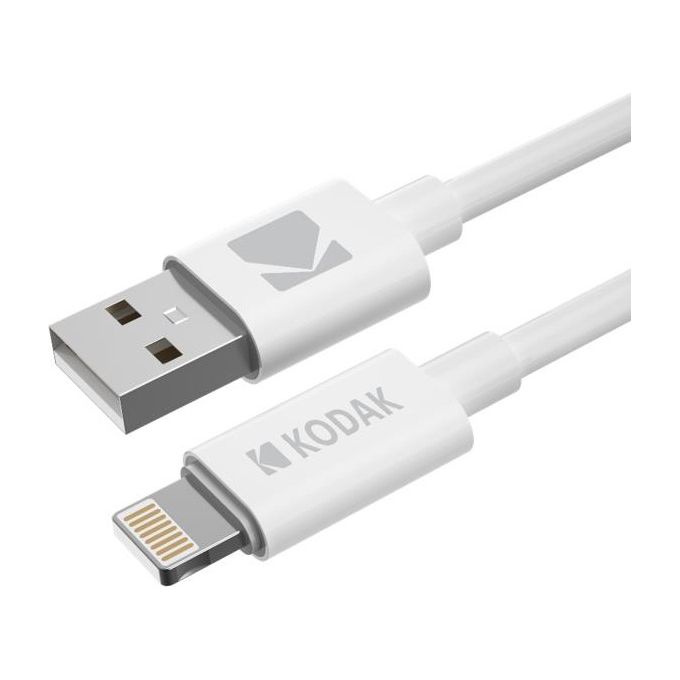 Kodak Cavo di Ricarica per Smartphone da Usb-A a Lightning 1mt