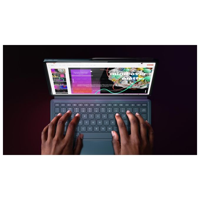 Lenovo ZAEG0015IT Yoga Tab Plus Tablet Android 12.7'' 3K Snapdragon 8 Gen 3 16 GB RAM 256 GB Wi-Fi 7 Android 14 Tastiera e Pennino inclusi colore Tidal Teal