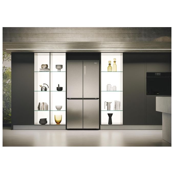 Haier HCR7818DNMM Cube 83 Serie 7 Frigorifero Multi Porta 467 L 181 cm Classe D 35 dB Total No Frost Wi-Fi colore Inox