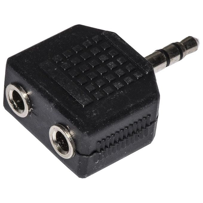 Link Adattatore Audio Stereo 3,5mm Maschio 2x3,5mm Femmina