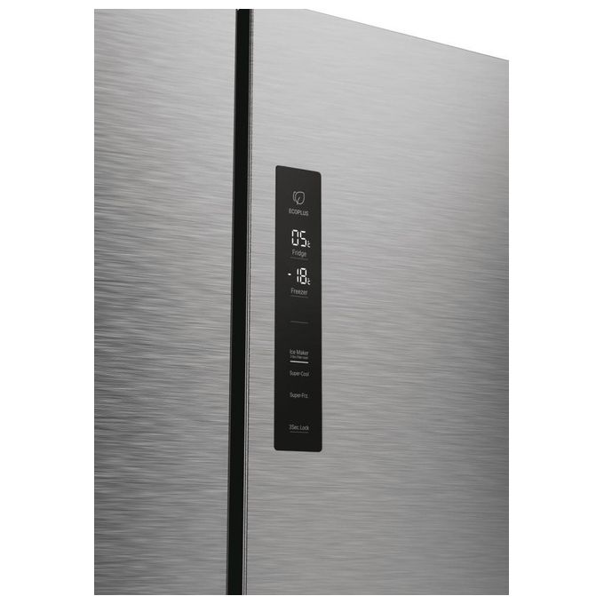 Haier HCR5919EHMP Cube 90 Serie 5 Frigorifero Americano Side by Side 525 L 190 cm Classe E 38 dB Total No Frost colore Inox