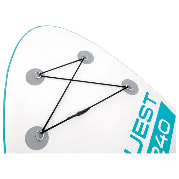 Intex 68241NP Aqua Quest 240 Youth Tavola Gonfiabile da SUP Portata Massima 90 Kg con Tecnologia Drop Stitch e Grip Pad in EVA colore Celeste