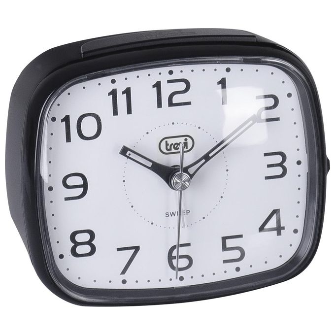 Trevi SL 3054 Orologio al Quarzo con Sveglia Grande Quadrante Tasto Snooze-Light Movimento Silenzioso SWEEP Nero