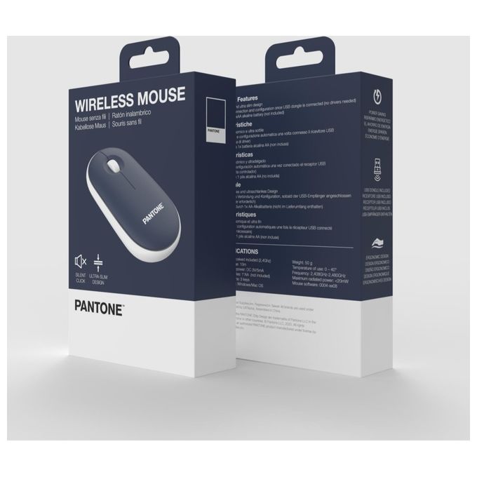 Pantone Mouse con Dongle Navy