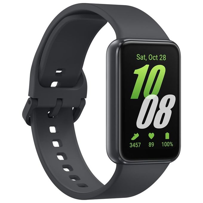 Samsung SM-R390NZAAEUB Galaxy Fit3 Smartband AMOLED 1.6'' Bluetooth 5.3 Cardiofrequenzimetro Monitoraggio Salute colore Grigio