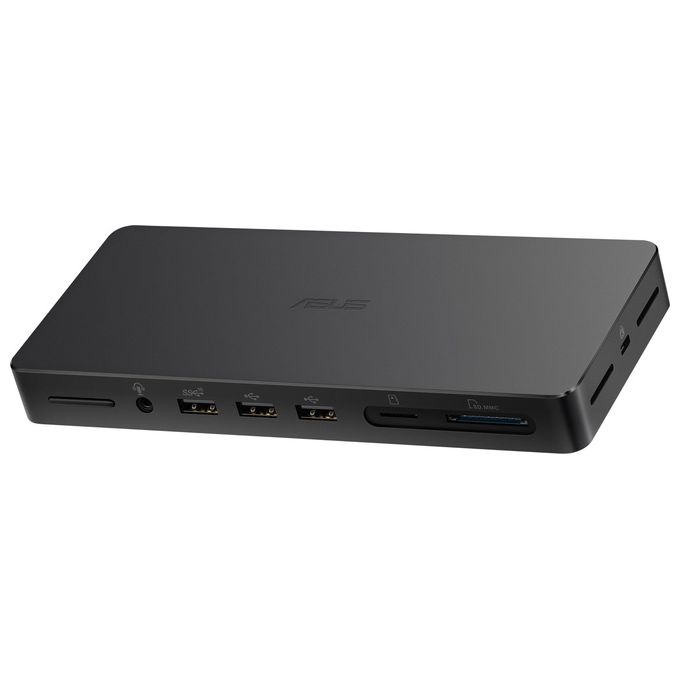 Asus 90XB08DN-BDS010 DC500 Docking Station Thunderbolt 4 Triple 4K 3 Monitor 2x HDMI 2.1 2x USB 3.2 Ethernet 2.5 Gbps 150W colore Nero