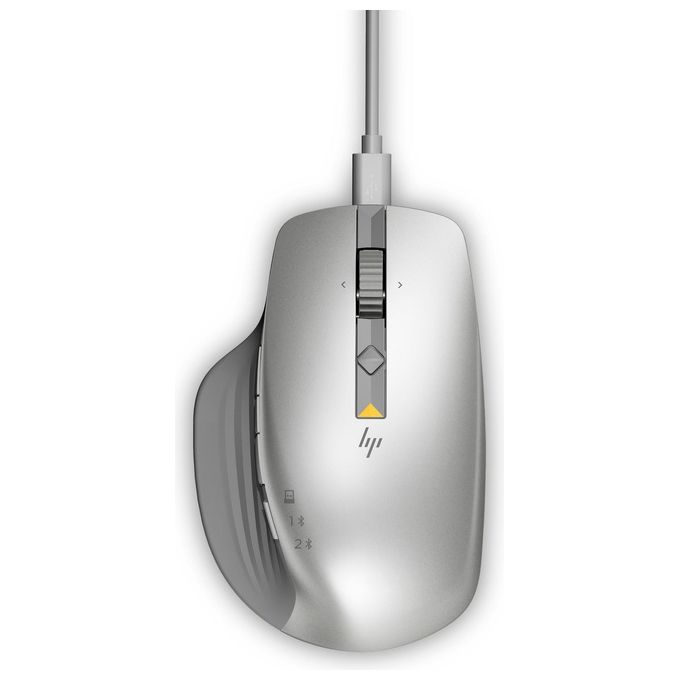 HP 930M Creator Mouse Wireless Bluetooth 5.1 2.4 GHz 7 Pulsanti Programmabili 4000 DPI colore Argento