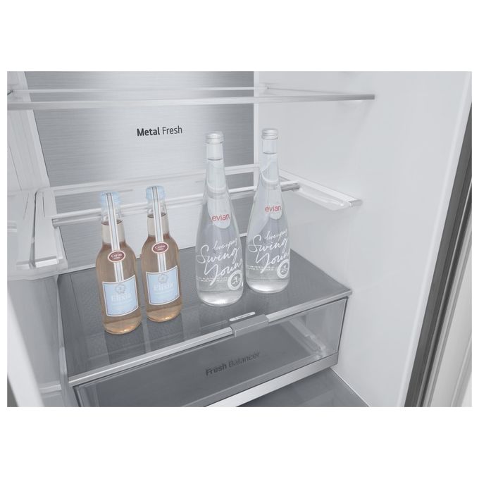 LG GBV7280BMB Frigorifero Combinato 387 L 203 cm Classe B 33 dB Total No Frost Door Cooling colore Acciaio inox