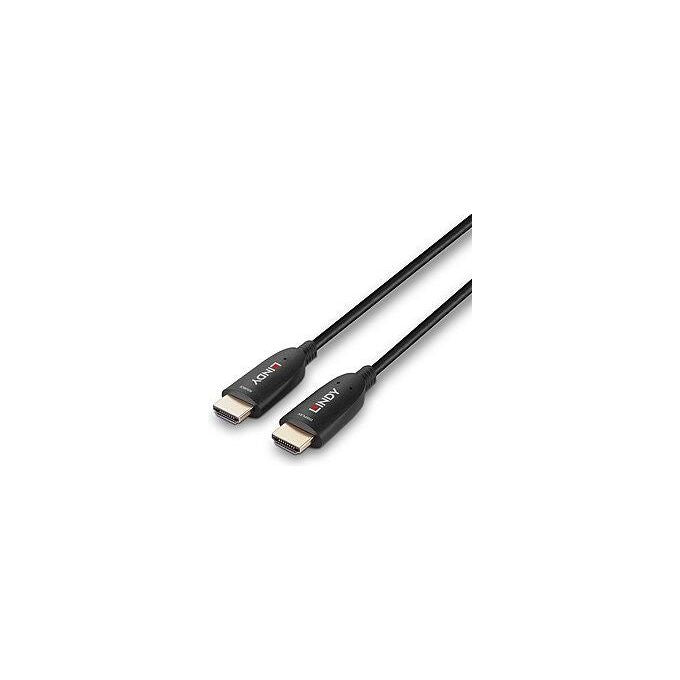 Lindy 38510 Cavo HDMI 8K60 ibrido in fibra ottica 10 m 48 Gbps HDMI 2.1 con eARC VRR ALLM QFT colore Nero