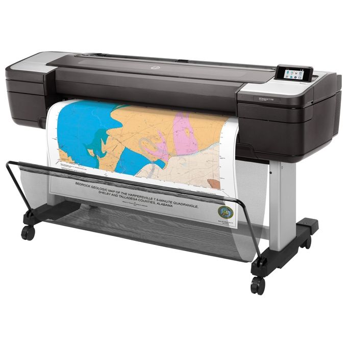 HP W6B56A#B19 DesignJet Stampante T1700dr da 44 pollici Getto d'inchiostro Termico 6 cartucce Risoluzione 2400 x 1200 dpi Connettivita' Gigabit Ethernet USB HDD 500 GB colore Grigio