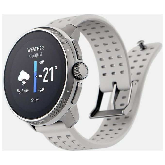 SUUNTO SS050931000 Race Orologio Sportivo Digitale GPS AMOLED 1,43 pollici con Monitoraggio Salute e 95 Modalita' Sportive colore Bianco