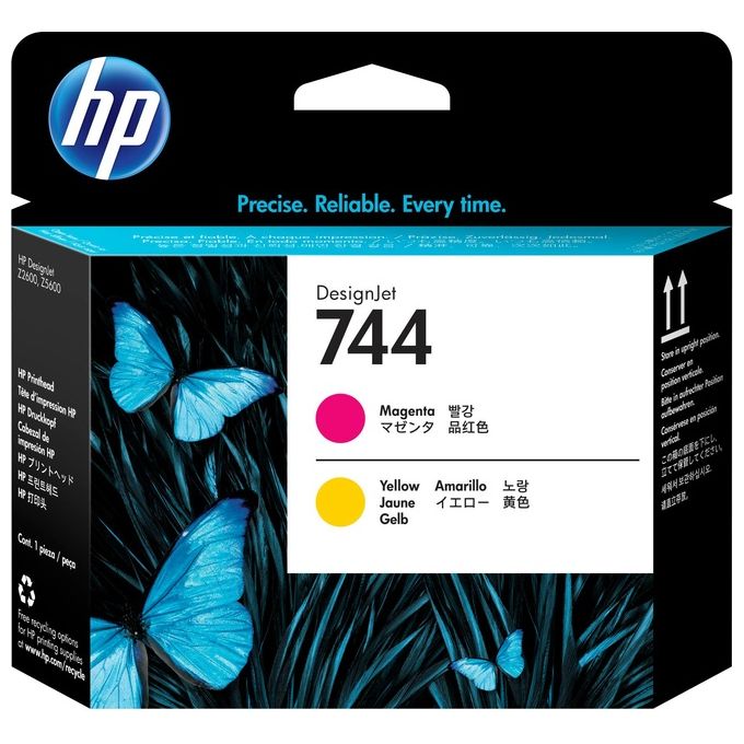 HP 744 Giallo, magenta testina di stampa per DesignJet Z2600 PostScript, Z5600 PostScript