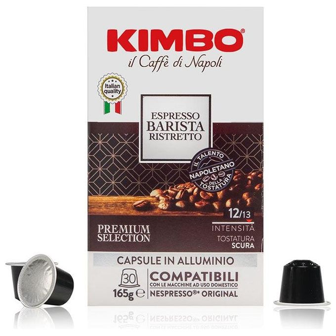 Kimbo Barista Ristretto Capsule Compatibili Nespresso Alluminio 30 Pezzi