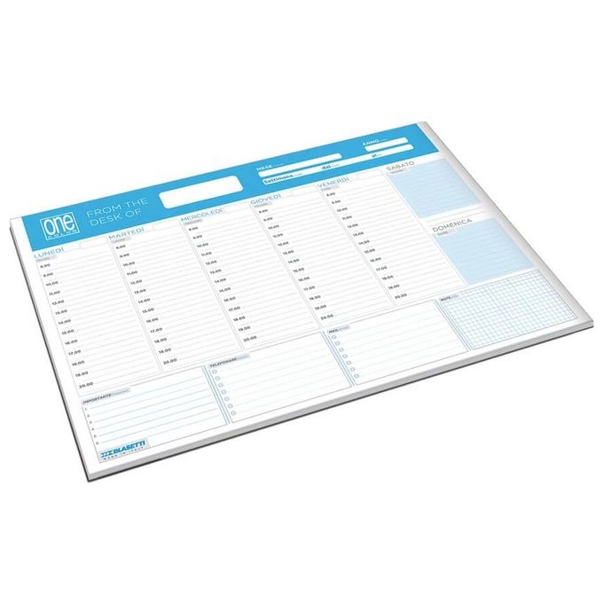 Blasetti Planner Settimanale Collato A3 60 Fogli 80gr