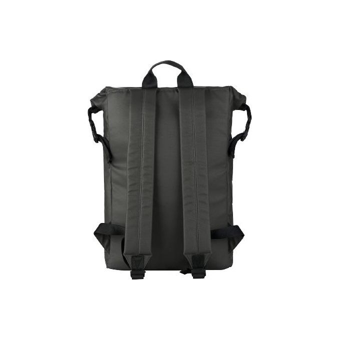 Tucano BKROL15-BK Rollo Zaino Porta PC per Laptop 15.6'' e MacBook Pro 16'' con Chiusura Rolltop in Tessuto Riciclato Water Resistant Spallacci Regolabili colore Nero
