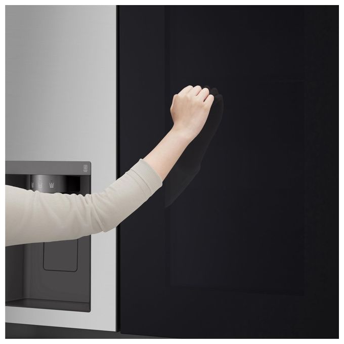 LG GSGV80PYLD InstaView Frigorifero Americano Side by Side 635 L 179 cm Classe D 35 dB No Frost Dispenser Wi-Fi colore Argento