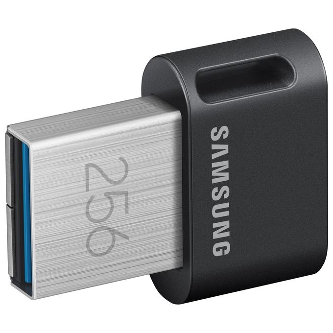 Samsung MUF-256AB FIT Plus Chiavetta USB 256 GB USB 3.2 Gen 1 Tipo A 400 MB-s Protezione Password colore Grigio Argento