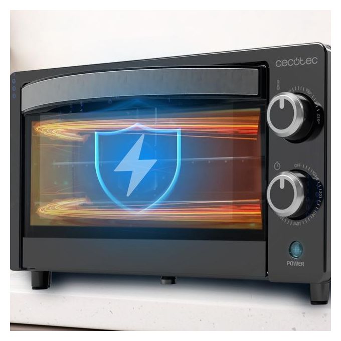 Cecotec 03816 BakeandToast 1090 Forno da Tavolo Elettrico 10 L 1000 W Timer 60 min Temperatura fino a 230 °C colore Nero