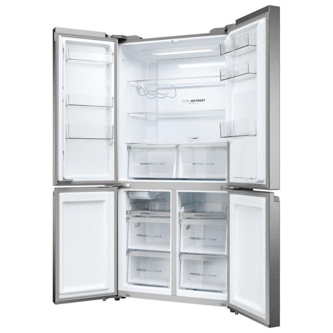 Haier HCR5919EHMP Cube 90 Serie 5 Frigorifero Americano Side by Side 525 L 190 cm Classe E 38 dB Total No Frost colore Inox