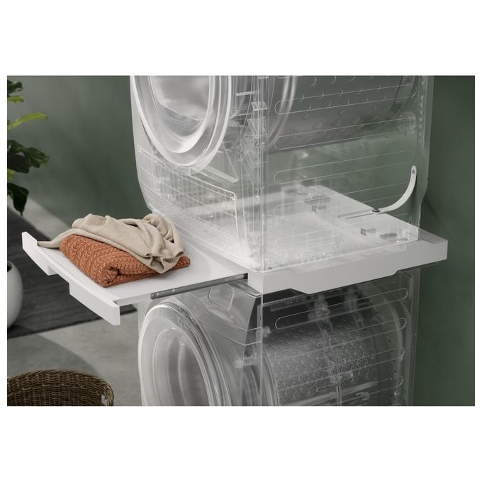 Electrolux E1WYHSK2 Kit di Sovrapposizione Lavatrice Asciugatrice con Ripiano Estraibile colore Bianco