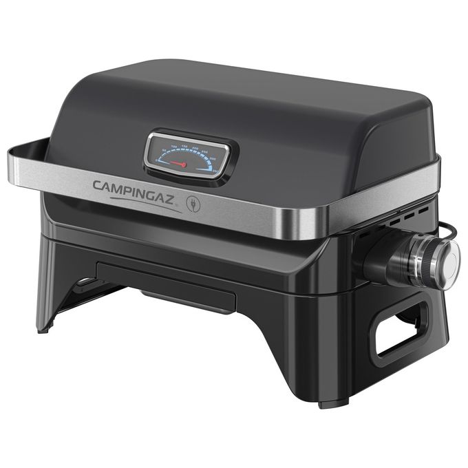 Campingaz 2177560 Attitude 2GO Electric Barbecue da Tavolo Elettrico 2200W griglia 1200cm² coperchio termometro colore Nero
