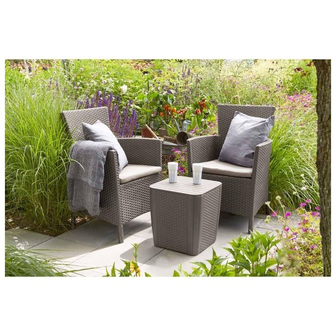 Keter Set Mobili Da Giardino Iowa Cappuccino