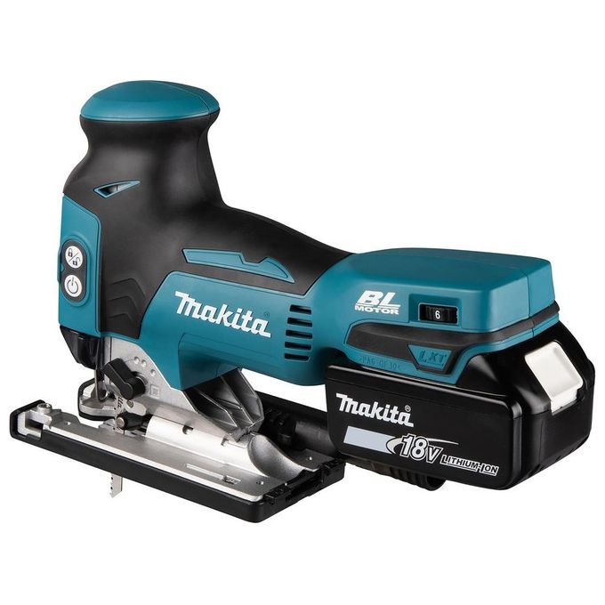 Makita DJV181RTJ Seghetto Alternativo a Batteria 18V con 2 Batterie 5,0 Ah e Valigetta Makpac colore Nero