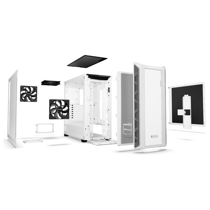 Be quiet! BGW62 Shadow Base 800 DX White Case PC Midi Tower con pannello laterale in vetro temperato e illuminazione ARGB colore Bianco