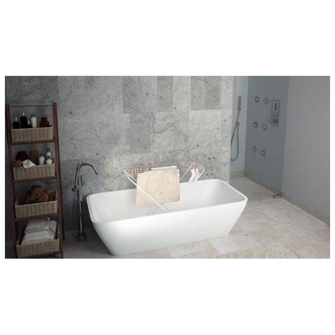 Colombo CLN016 Gazzella Stendibiancheria Pieghevole 6 m 3 Kg Acciaio Verniciato Salvaspazio Ultra Slim 1,5 cm colore Grigio
