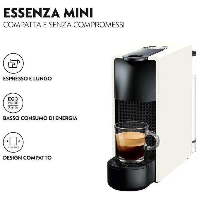KRUPS XN1101 Macchina per Caffe' Nespresso 0,6Lt Bianco per una pausa caffe' senza pari nel comfort della tua cucina.