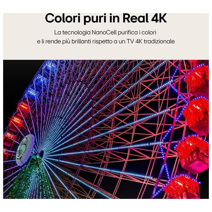 LG 86NANO81T6A NanoCell Smart TV 86'' 4K Ultra HD 120Hz HDR10 webOS 24 Game Optimizer Wi-Fi 5 colore Blu